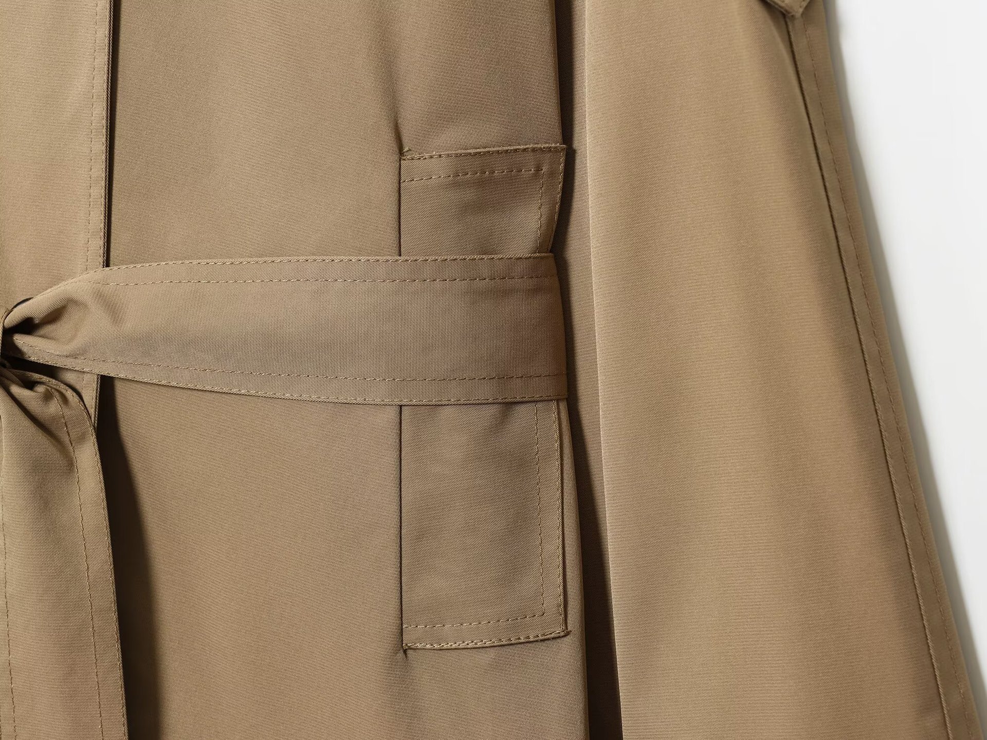 Women Double-breasted Niche Lace-up Trench Coat - Image 7