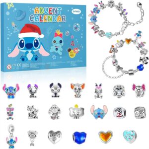 New Stitch Jewelry Paper Box Gift Box Packaging Christmas Halloween Gift 24 Grid Blind Box Bracelet Gift Box
