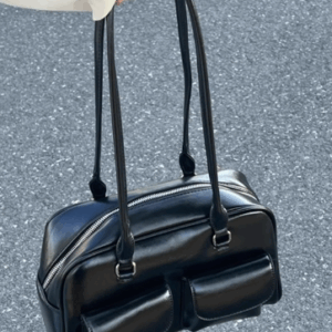 Women's fashionable and versatile armpit bag with buckle decoration shoulder bag