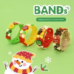 Children's DIY Toys Christmas Fun Puzzle Bracelet Small Particle Bagged Building Blocks Children's Christmas Gifts