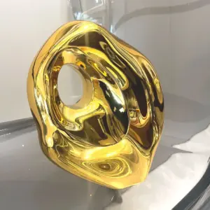 Golden Evening bag Purses and handbag luxury Designer shoulder bags funny shape Party Wedding Acrylic Shiny Clutch purse