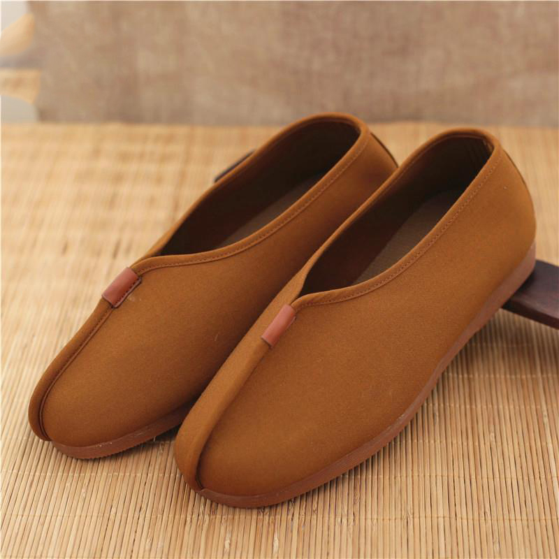 Monk Shoes Single Shoes Arhat Shoes Men's Cloth Top Cotton Shoes Monk Light soled Meditation Shoes - Image 5