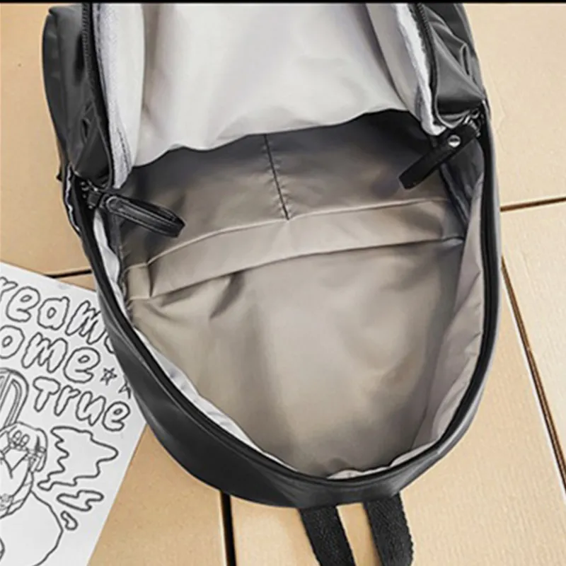 PU Leather Zip Backpack Bag - Image 6