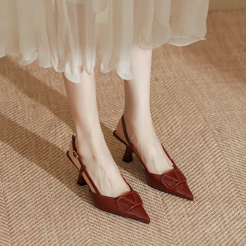 High-heeled Shoes for Women with Thin Heels, Fashionable Dress Shoes, Sandals for Women, Stylish Huizhou Women's Shoes - Image 3