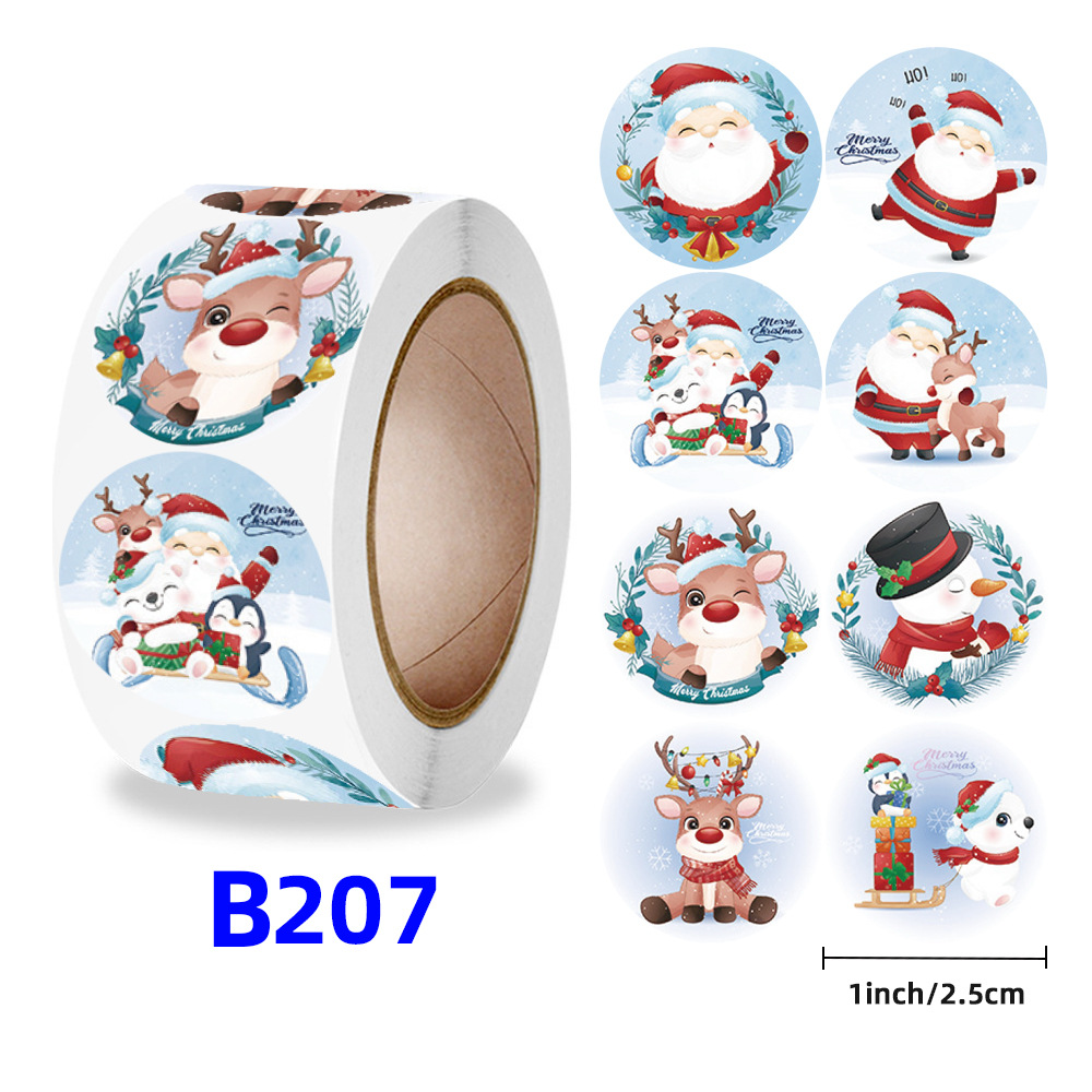 Christmas gift stickers decorative sealing sticker Merry Christmas Reward Self-adhesive labels Children's Day party - Image 12