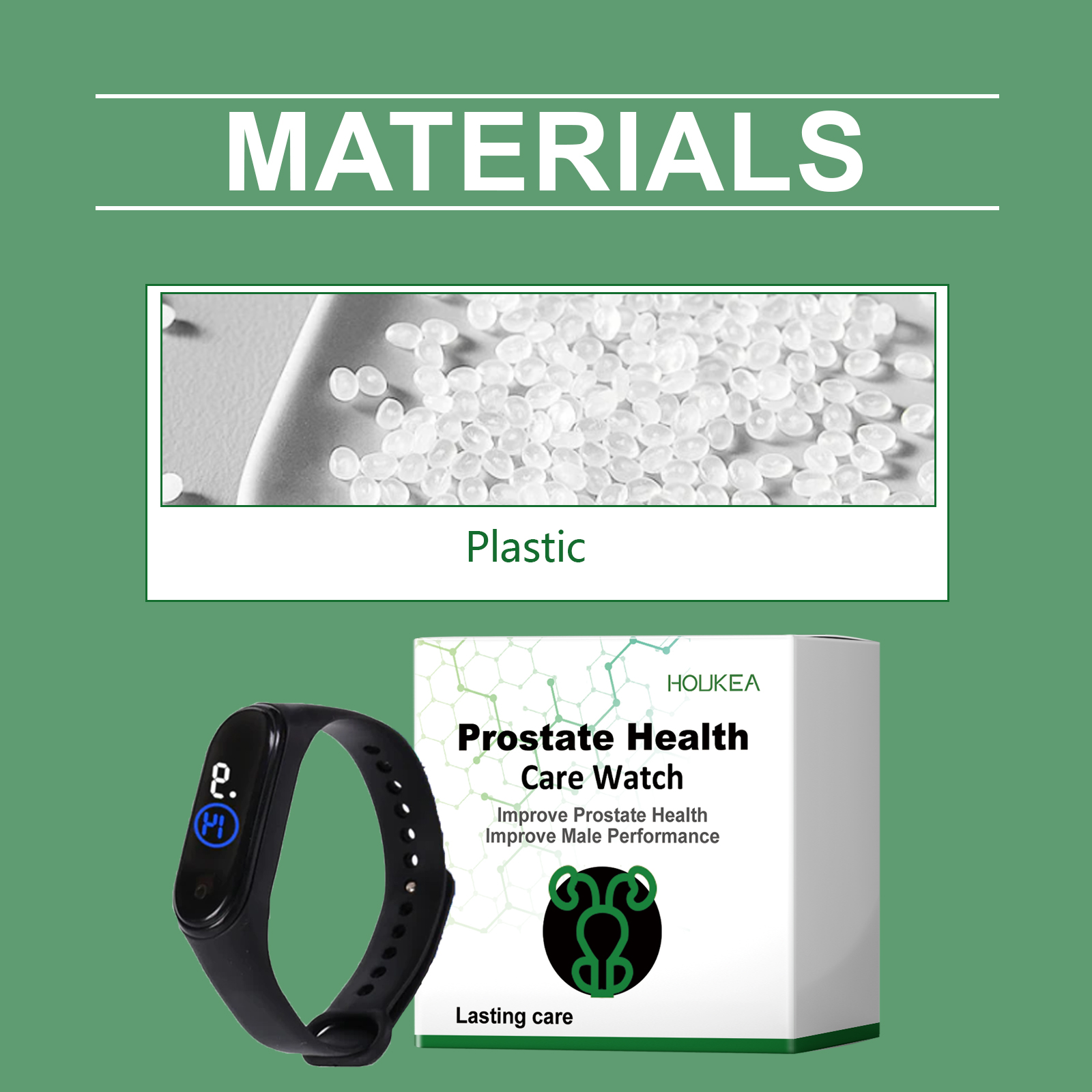 Houkea Men's Body Care Watch Enhances Daily Comfort Care Men's Body Exercise Watch - Image 5