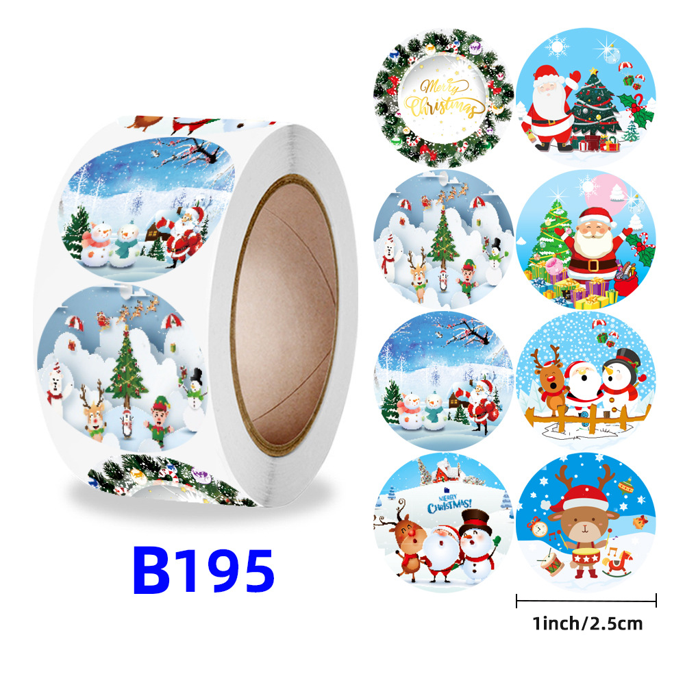 Christmas gift stickers decorative sealing sticker Merry Christmas Reward Self-adhesive labels Children's Day party - Image 11