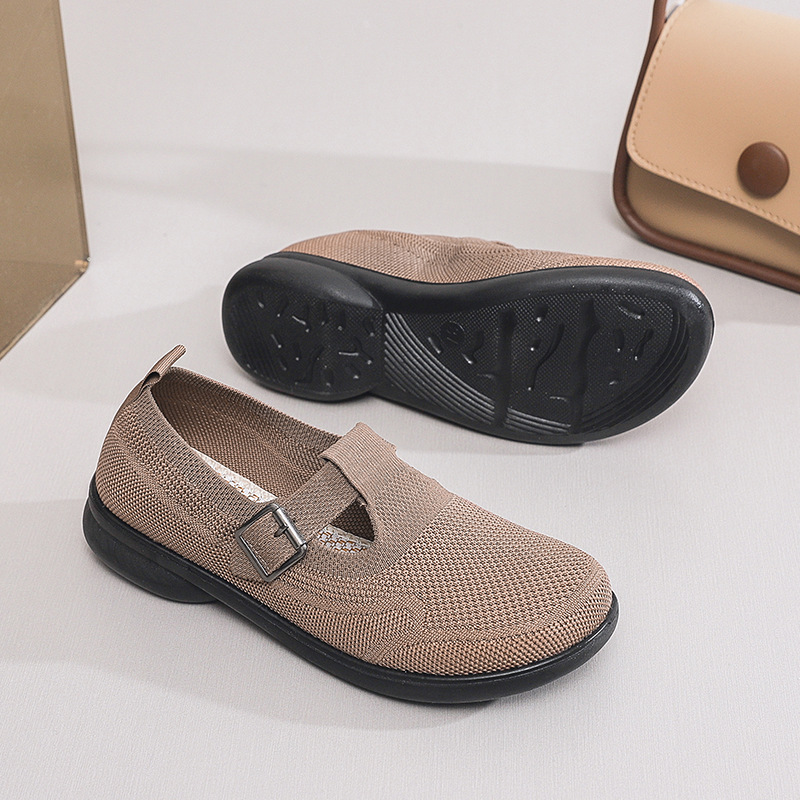 Spring Old Beijing Cloth Shoes Breathable Middle-aged and Elderly Casual Shoes Mesh Anti-slip Soft Sole Slip-on - Image 2