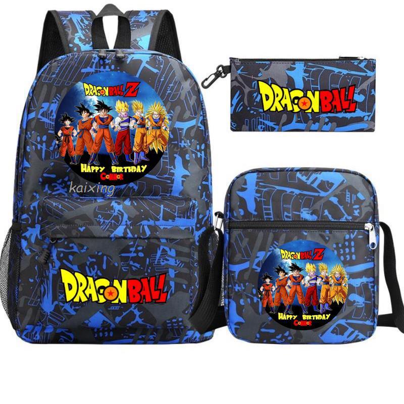 Youth Dragon Ball Backpack Student Shoulder Bag Travel Bag 3-Piece Set - Image 7