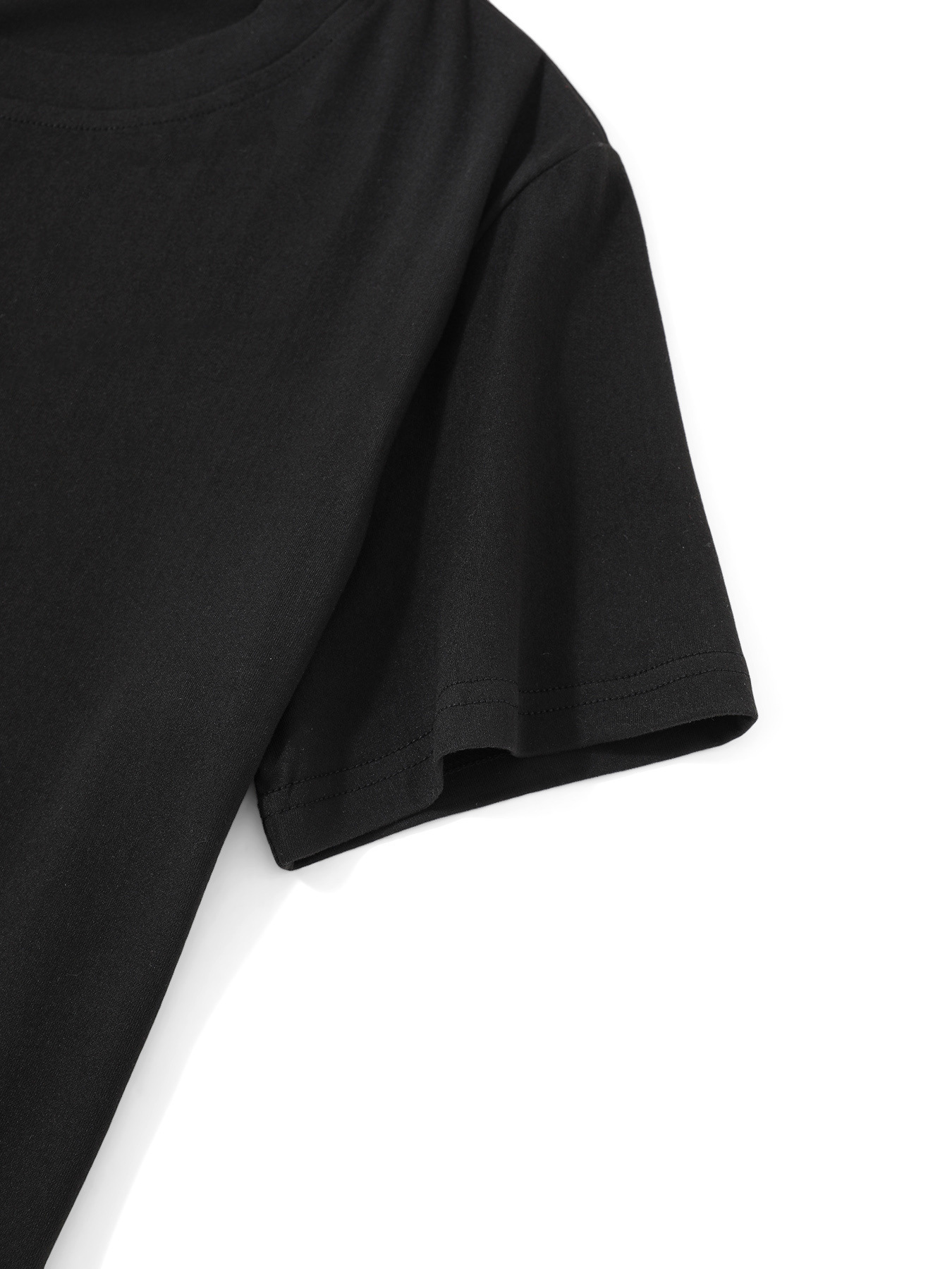 Women's Christmas Gnome Pattern Printed Short Sleeve T-Shirt Round Neck Casual Top Black Red White - Image 3