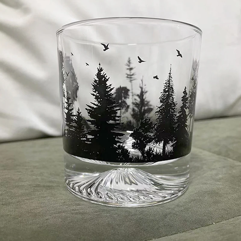 Iceberg-Creative Silhouette Wine Glass, Snow Mountain Cup, Thick Bottom Rock Cup, Christmas Gift, Whiskey Cup - Image 5