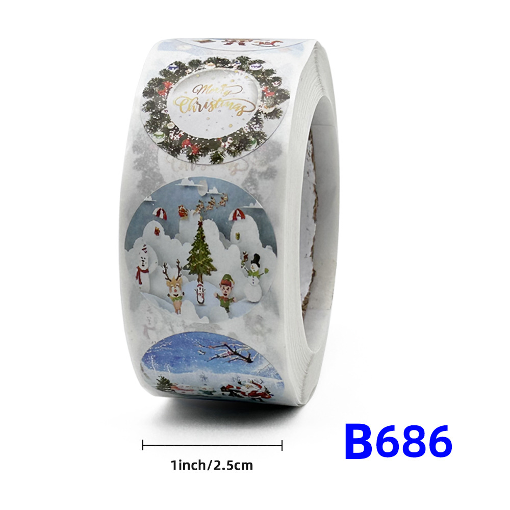 Christmas gift stickers decorative sealing sticker Merry Christmas Reward Self-adhesive labels Children's Day party - Image 17