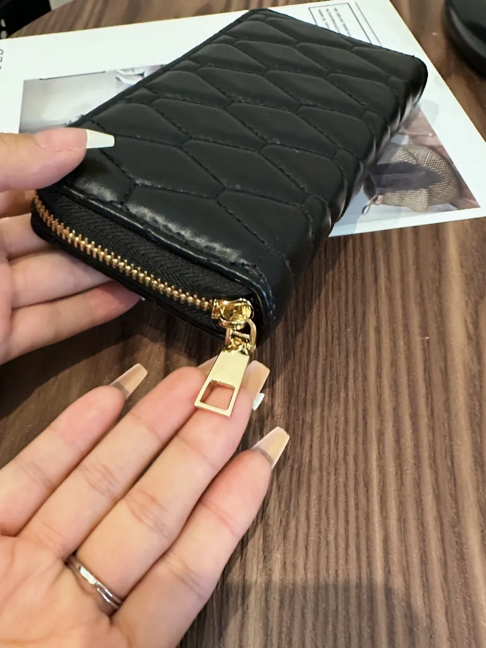 PU Leather Solid Color Wallet - Image 12