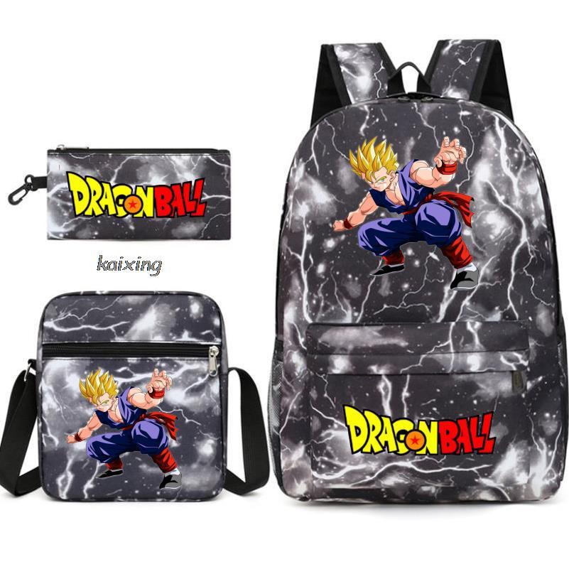 Youth Dragon Ball Backpack Student Shoulder Bag Travel Bag 3-Piece Set - Image 4