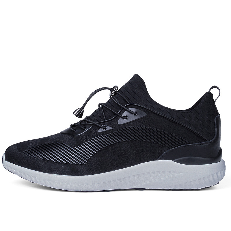 Internal height increasing men's shoes 8CM sports shoes with thick sole and no lace up invisible height increasing shoes - Image 7