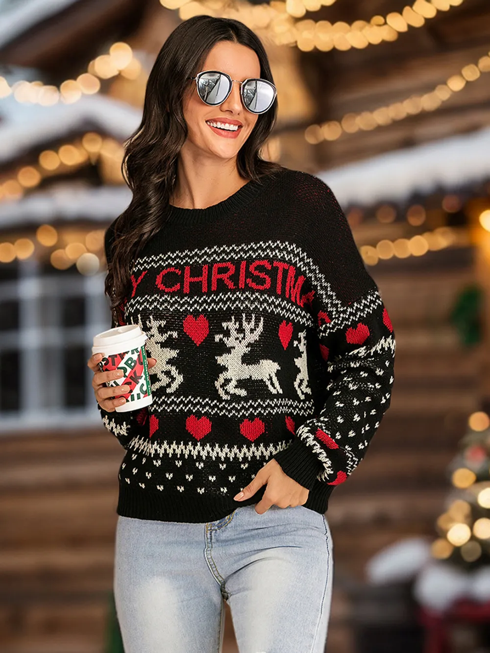 Christmas Element Round Neck Sweater - Image 6