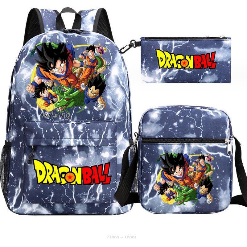 Youth Dragon Ball Backpack Student Shoulder Bag Travel Bag 3-Piece Set - Image 20