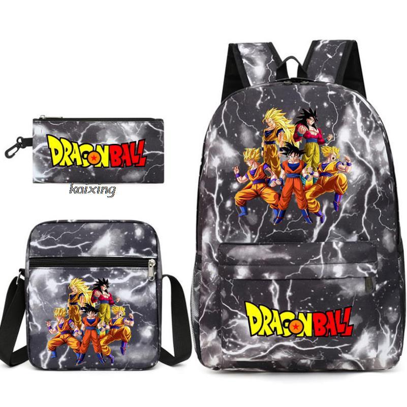 Youth Dragon Ball Backpack Student Shoulder Bag Travel Bag 3-Piece Set - Image 13