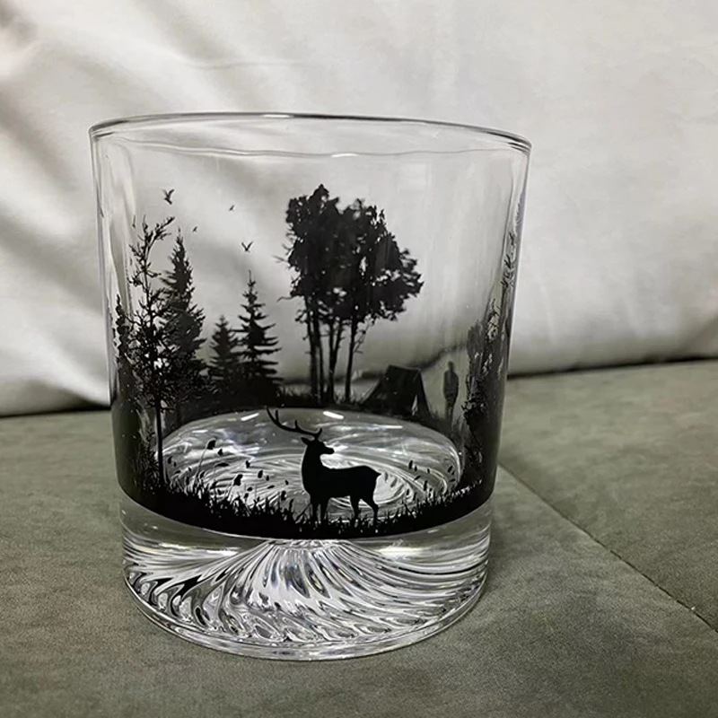 Iceberg-Creative Silhouette Wine Glass, Snow Mountain Cup, Thick Bottom Rock Cup, Christmas Gift, Whiskey Cup - Image 6