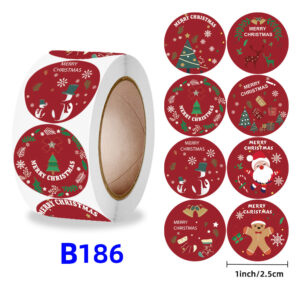 Christmas gift stickers decorative sealing sticker Merry Christmas Reward Self-adhesive labels Children's Day party