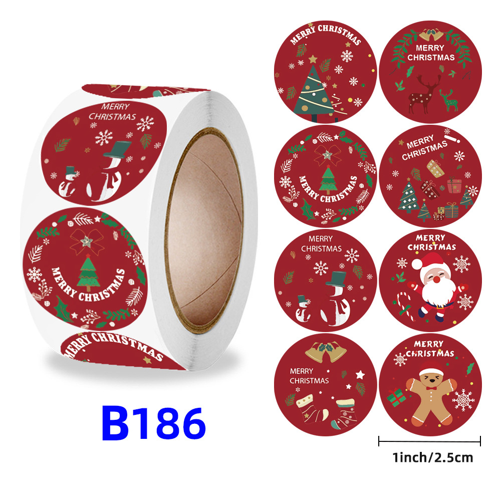 Christmas gift stickers decorative sealing sticker Merry Christmas Reward Self-adhesive labels Children's Day party