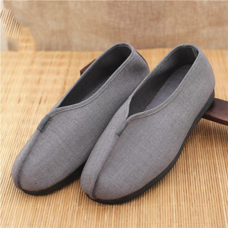 Monk Shoes Single Shoes Arhat Shoes Men's Cloth Top Cotton Shoes Monk Light soled Meditation Shoes - Image 6