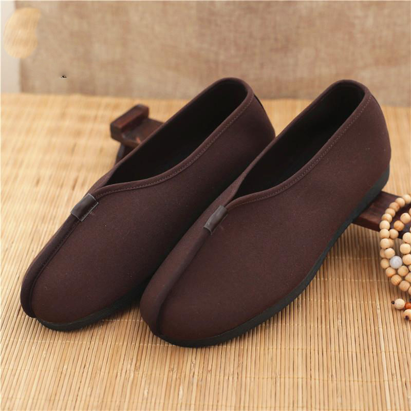 Monk Shoes Single Shoes Arhat Shoes Men's Cloth Top Cotton Shoes Monk Light soled Meditation Shoes - Image 4