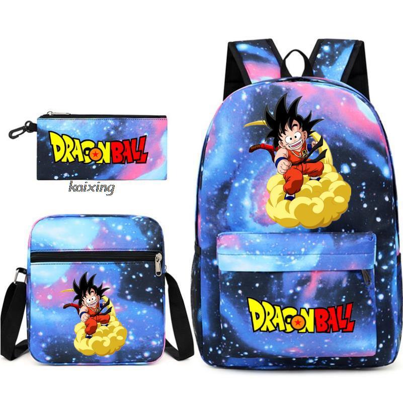 Youth Dragon Ball Backpack Student Shoulder Bag Travel Bag 3-Piece Set - Image 9