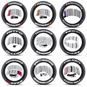 [One-piece set] Tire letter sticker one-piece set One-piece set Suitable for 4 tires No accessories included
