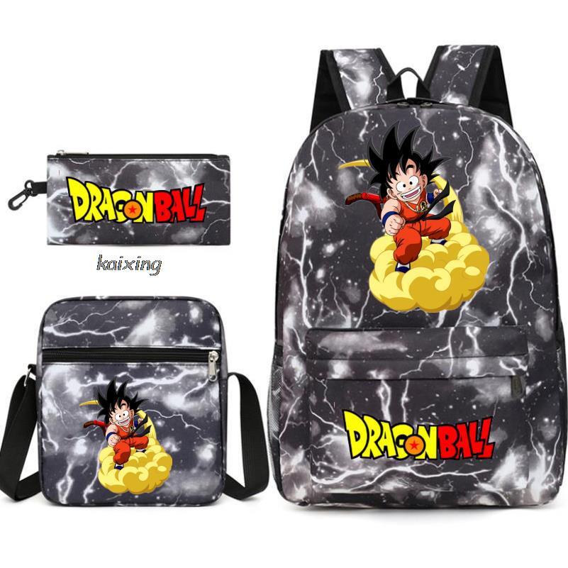 Youth Dragon Ball Backpack Student Shoulder Bag Travel Bag 3-Piece Set - Image 14