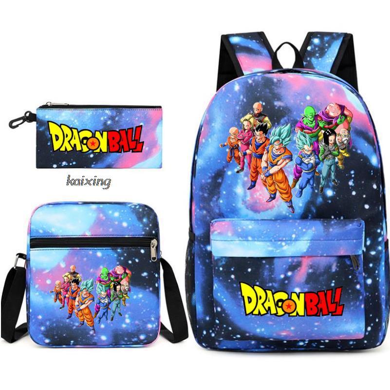 Youth Dragon Ball Backpack Student Shoulder Bag Travel Bag 3-Piece Set - Image 16