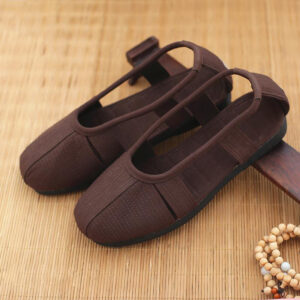 Monk Shoes Single Shoes Arhat Shoes Men's Cloth Top Cotton Shoes Monk Light soled Meditation Shoes