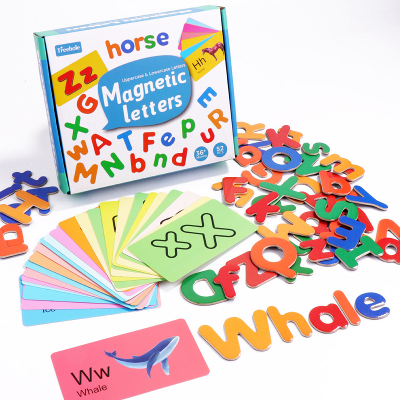 Children's Magnetic English Word Match Game Card with 26 English Letters Early Childhood Education Christmas Toy Gift - Image 4