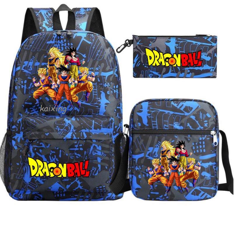 Youth Dragon Ball Backpack Student Shoulder Bag Travel Bag 3-Piece Set - Image 3
