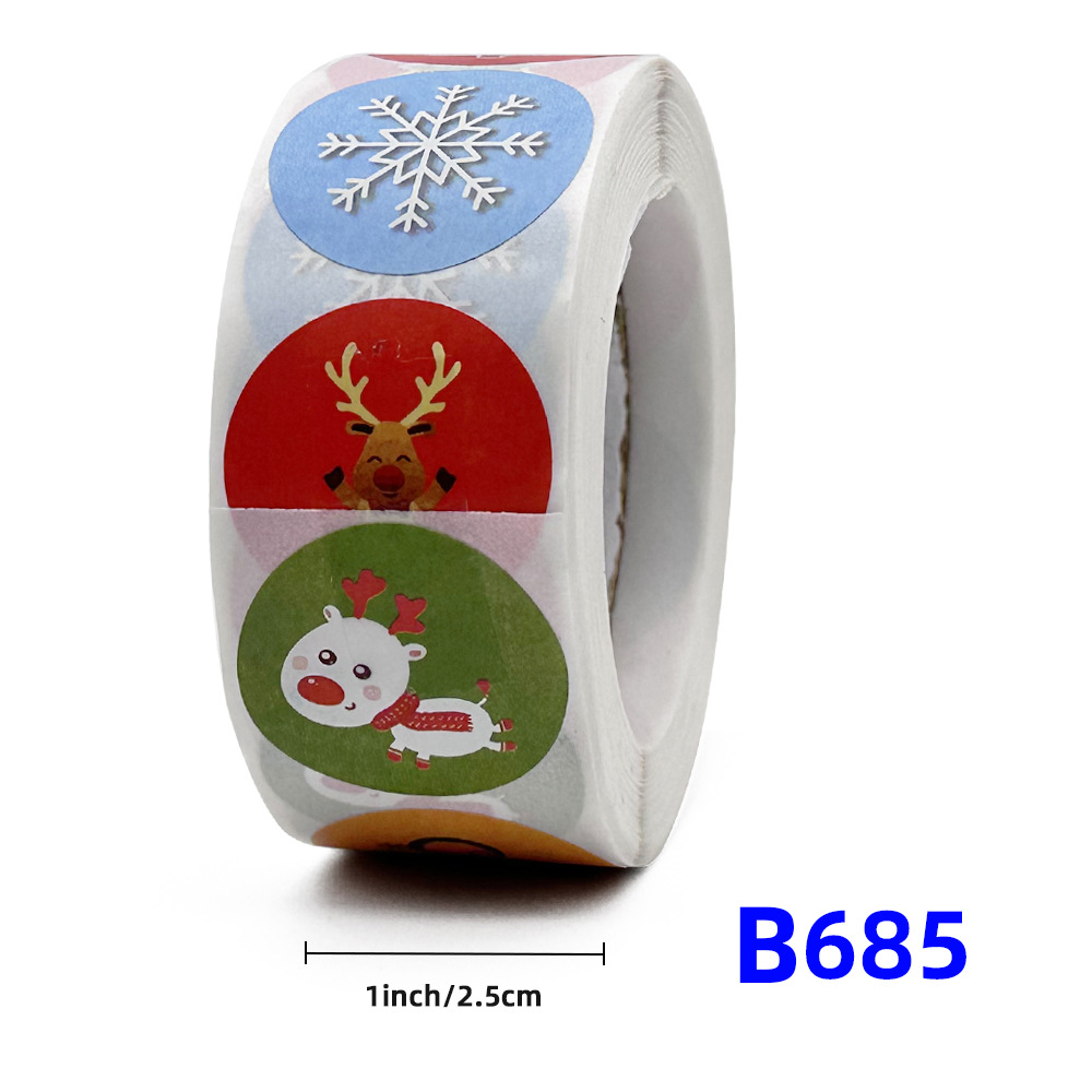 Christmas gift stickers decorative sealing sticker Merry Christmas Reward Self-adhesive labels Children's Day party - Image 13