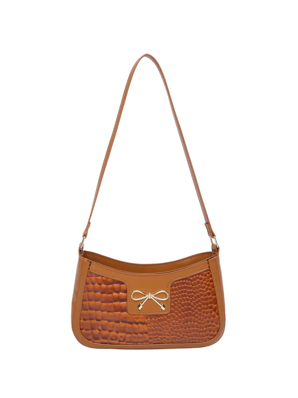 Bow PU Leather Shoulder Bag - Image 14