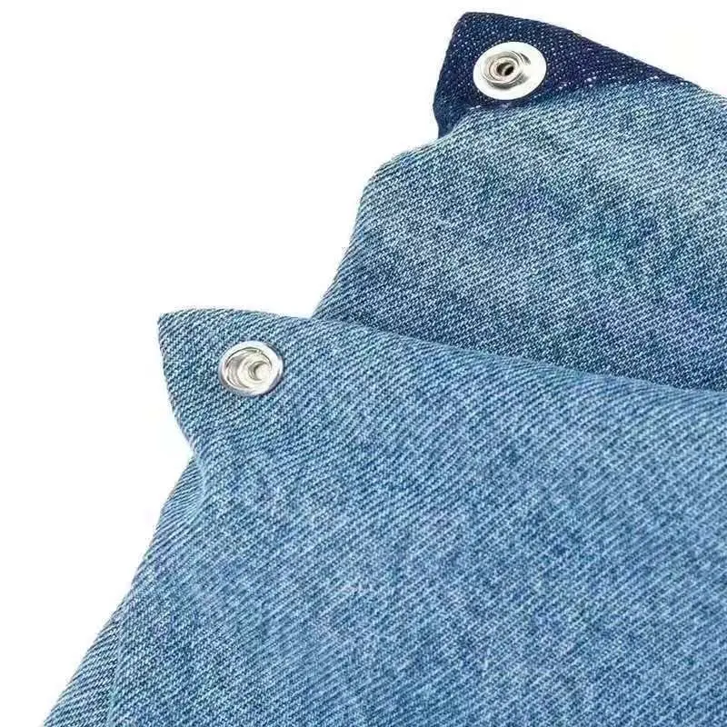 Ins Unisex Portable Tote Bag Adult Denim Cloth Bag Niche Design New Fashion Large Capacity Commuting Shoulder Bag - Image 6