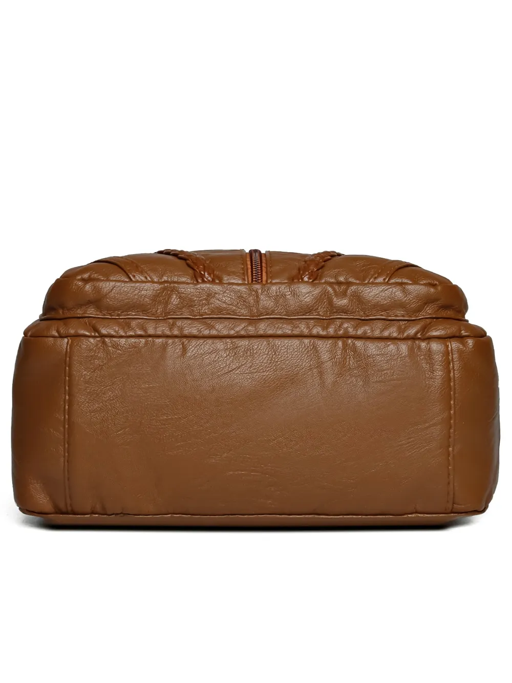 Adjustable Strap PU Leather Shoulder Bag - Image 11