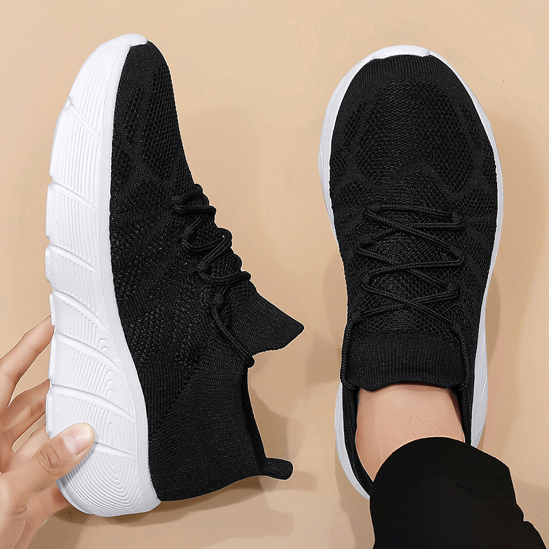 Cross-border New Socks Shoes for Men and Women, Casual Couple Shoes, Thick Sole Student Fashion All-Match Flyknit Sports Shoes for Men - Image 2