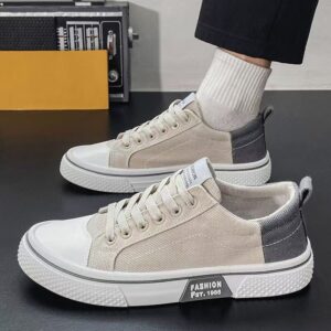 Casual Canvas Shoes for Men Summer Breathable Slip-Resistant Durable Everyday Sneakers