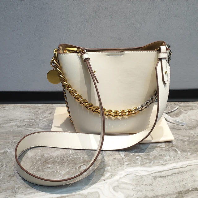 New Women's Bucket Bag Luxury Shoulder Bag High Quality Handbag Fashion Women's Bag Thick Chain Party Bag Wallet - Image 7