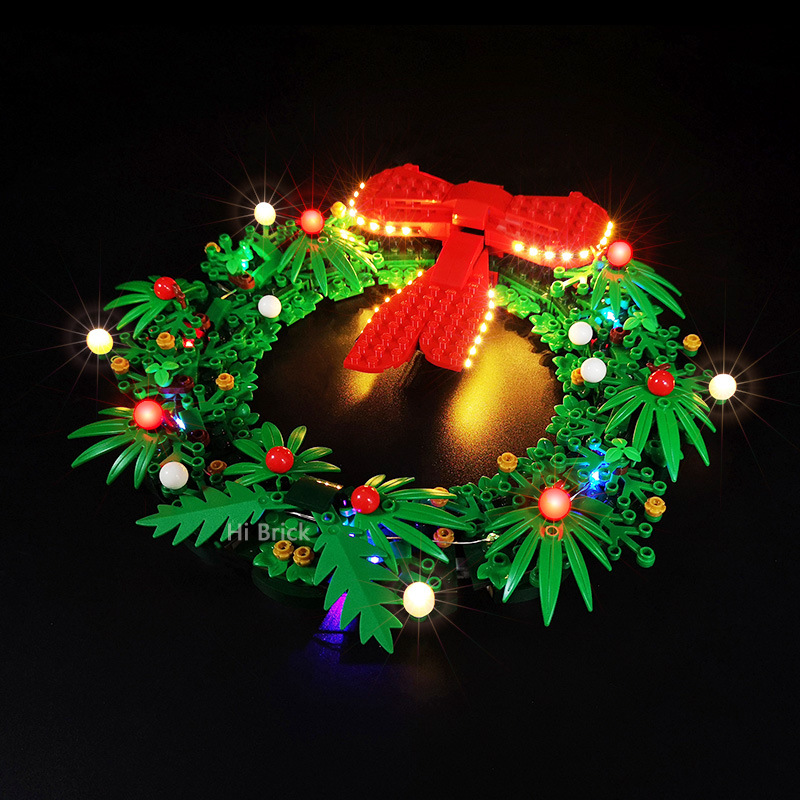 Building block lighting compatible with LEGO 40426 Christmas wreath holiday gift LED lights LEGO lights - Image 5