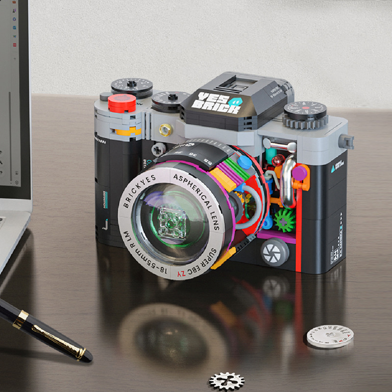 Camera Technology Trendy Play Building Blocks Children's Compatible Lego Medium Particle Assembly Christmas Children's Gift Toys - Image 4