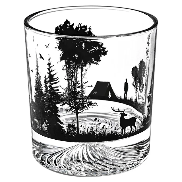 Iceberg-Creative Silhouette Wine Glass, Snow Mountain Cup, Thick Bottom Rock Cup, Christmas Gift, Whiskey Cup - Image 7