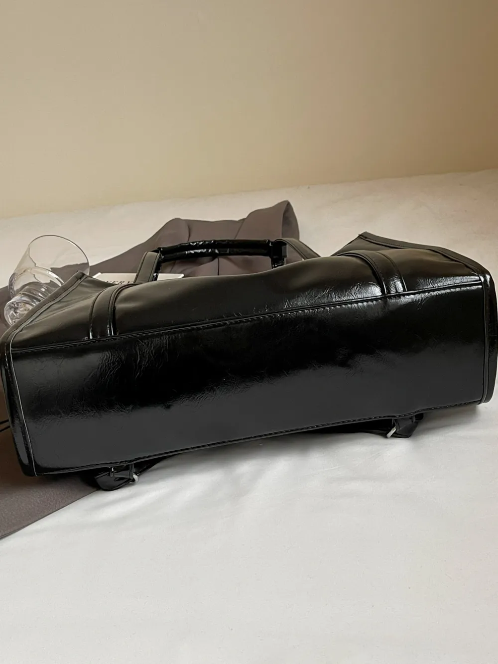 PU Leather Bow Shoulder Bag - Image 5