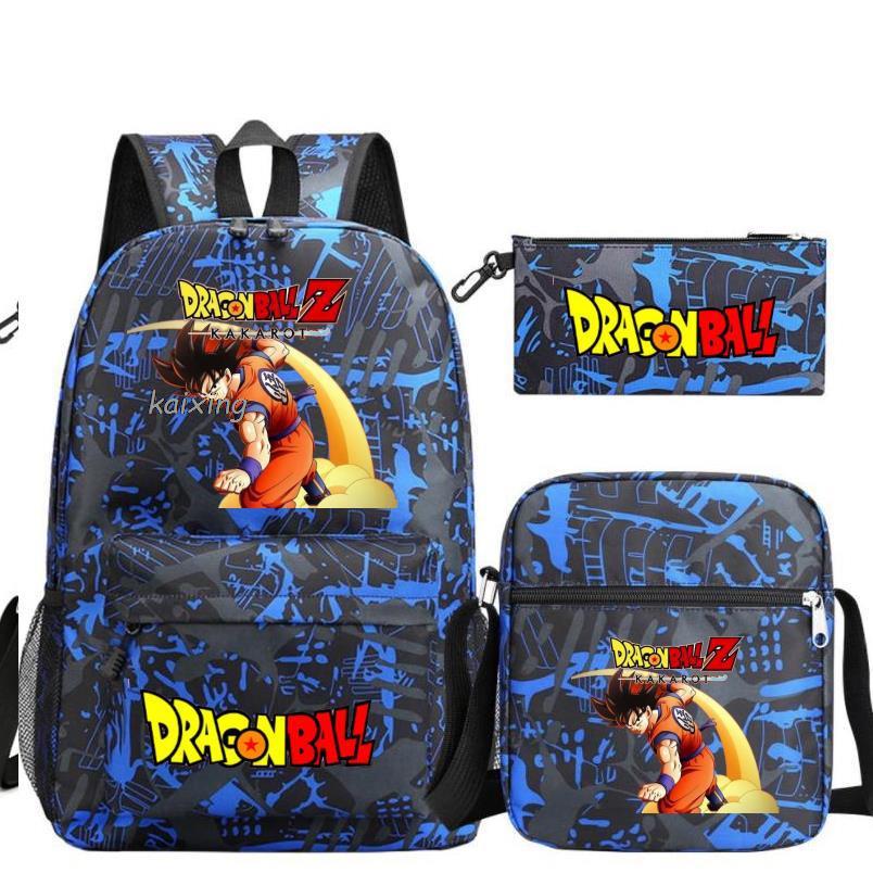 Youth Dragon Ball Backpack Student Shoulder Bag Travel Bag 3-Piece Set - Image 6