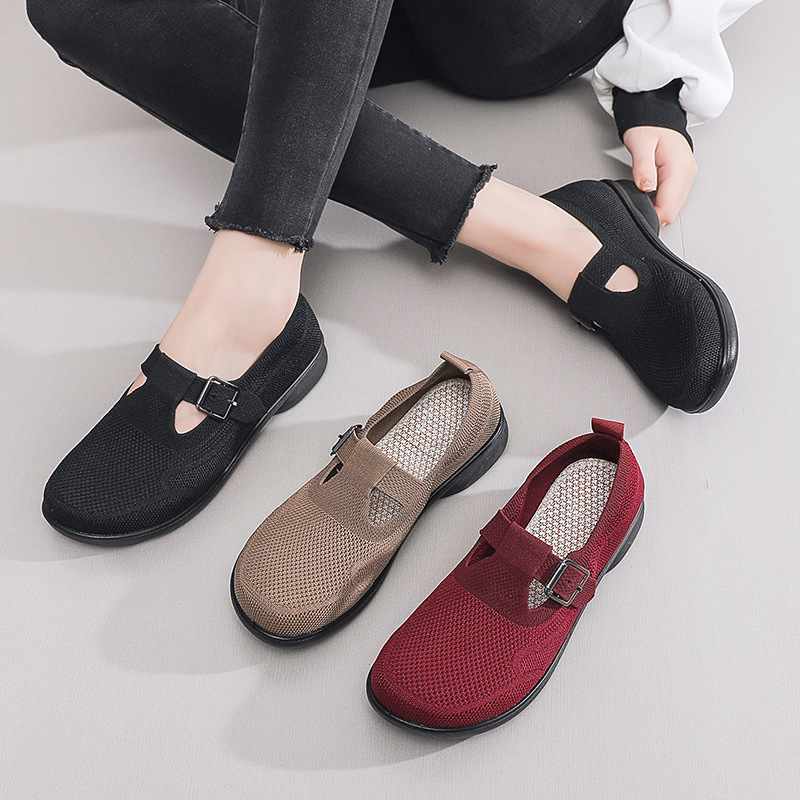 Spring Old Beijing Cloth Shoes Breathable Middle-aged and Elderly Casual Shoes Mesh Anti-slip Soft Sole Slip-on - Image 4