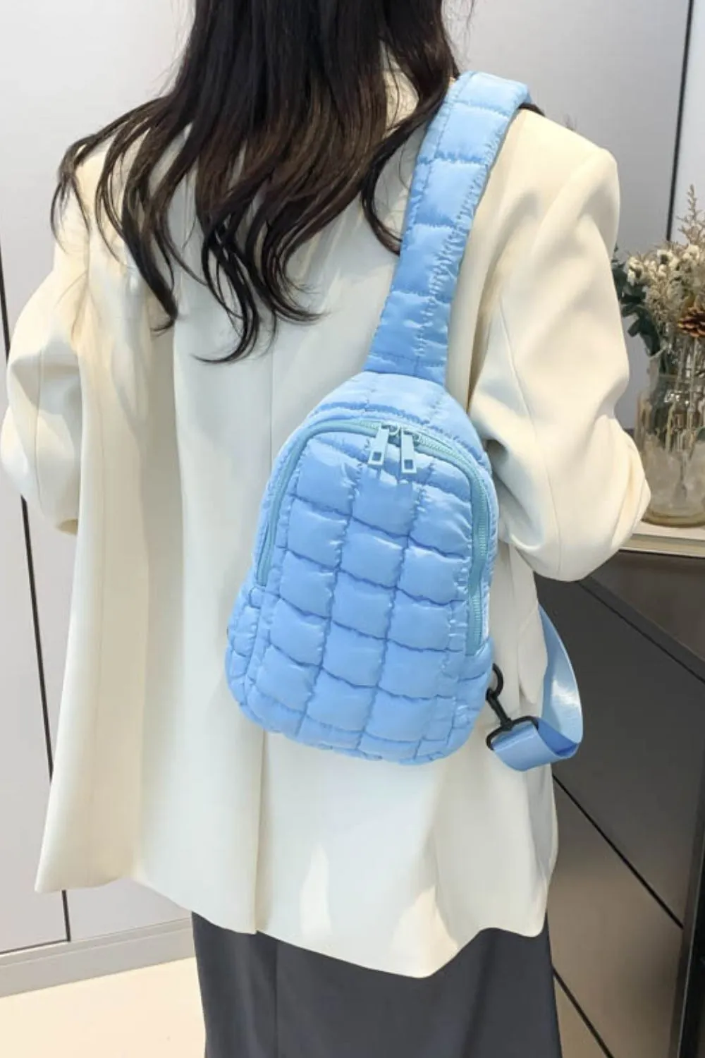 Quilted Nylon Crossbody Bag - Image 30