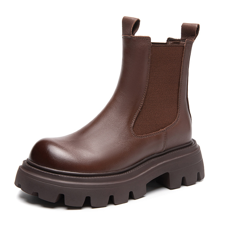Height increasing short boots with plush chimney single boots - Image 6