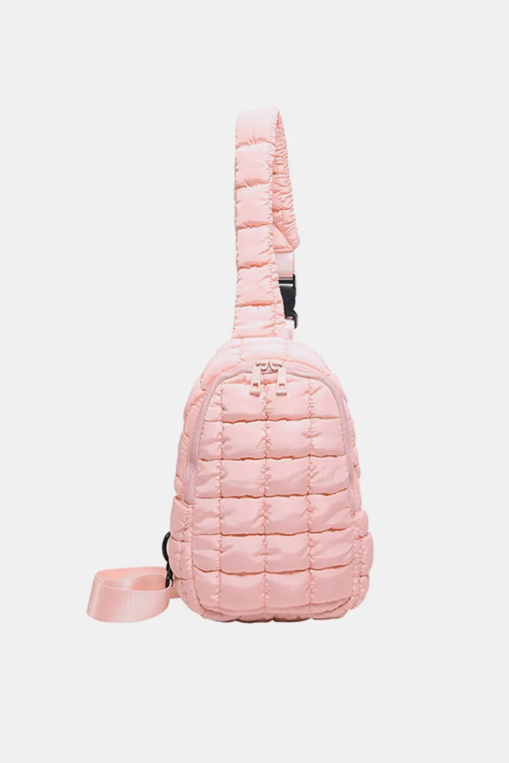 Quilted Nylon Crossbody Bag - Image 10